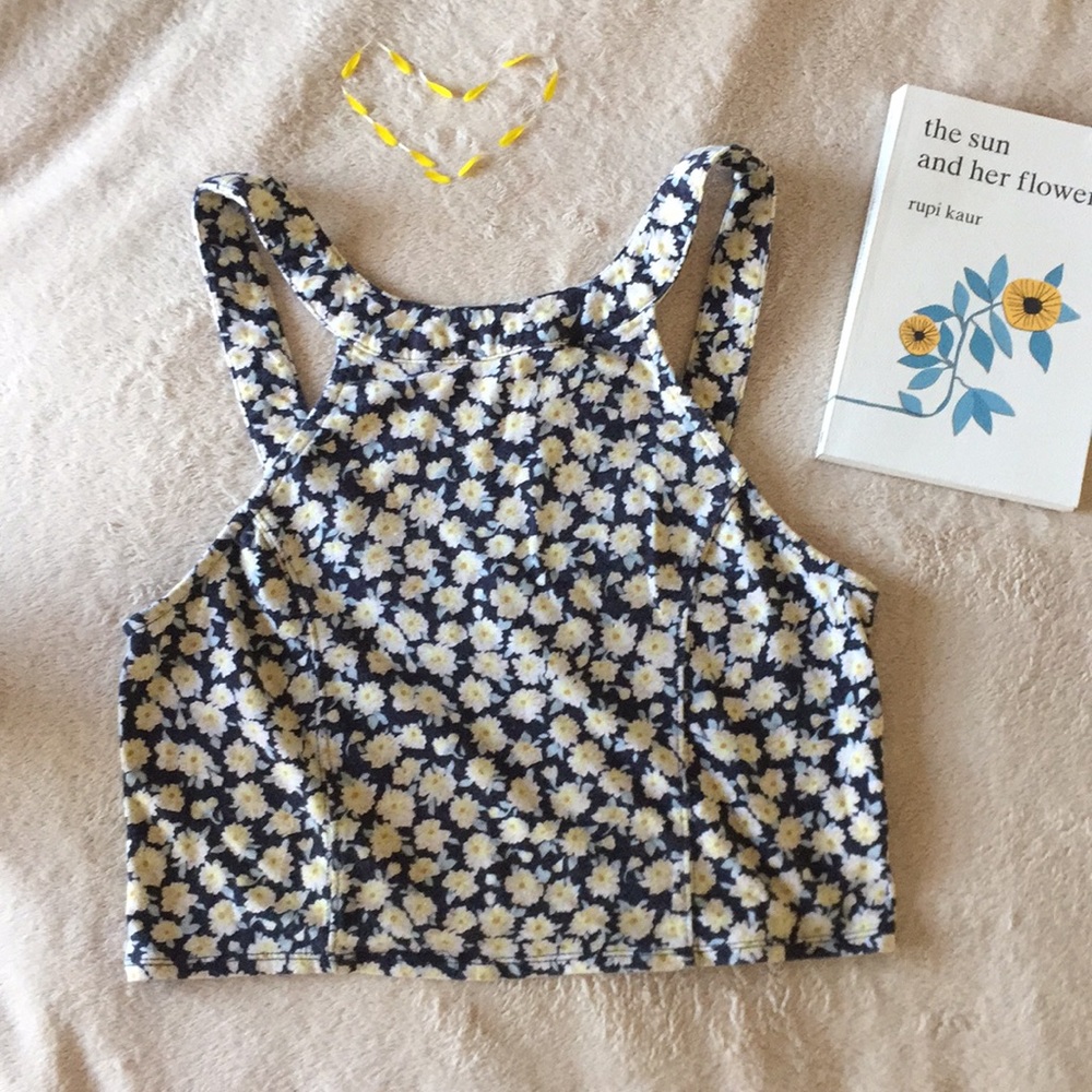 Flower cropped top